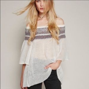 Free People Loch Lomand Off the Shoulder Sweater